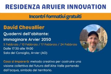 Arvier Innovation Lab – Incontri formativi gratuiti aperti alla comunità dell’Alta Valle.